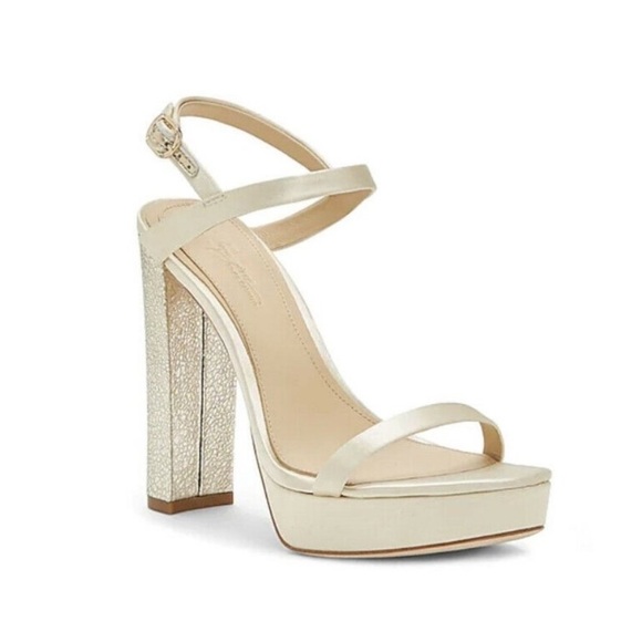 Imagine Vince Camuto Mika Platform Sandal in Gold Metallic - Picture 1 of 12